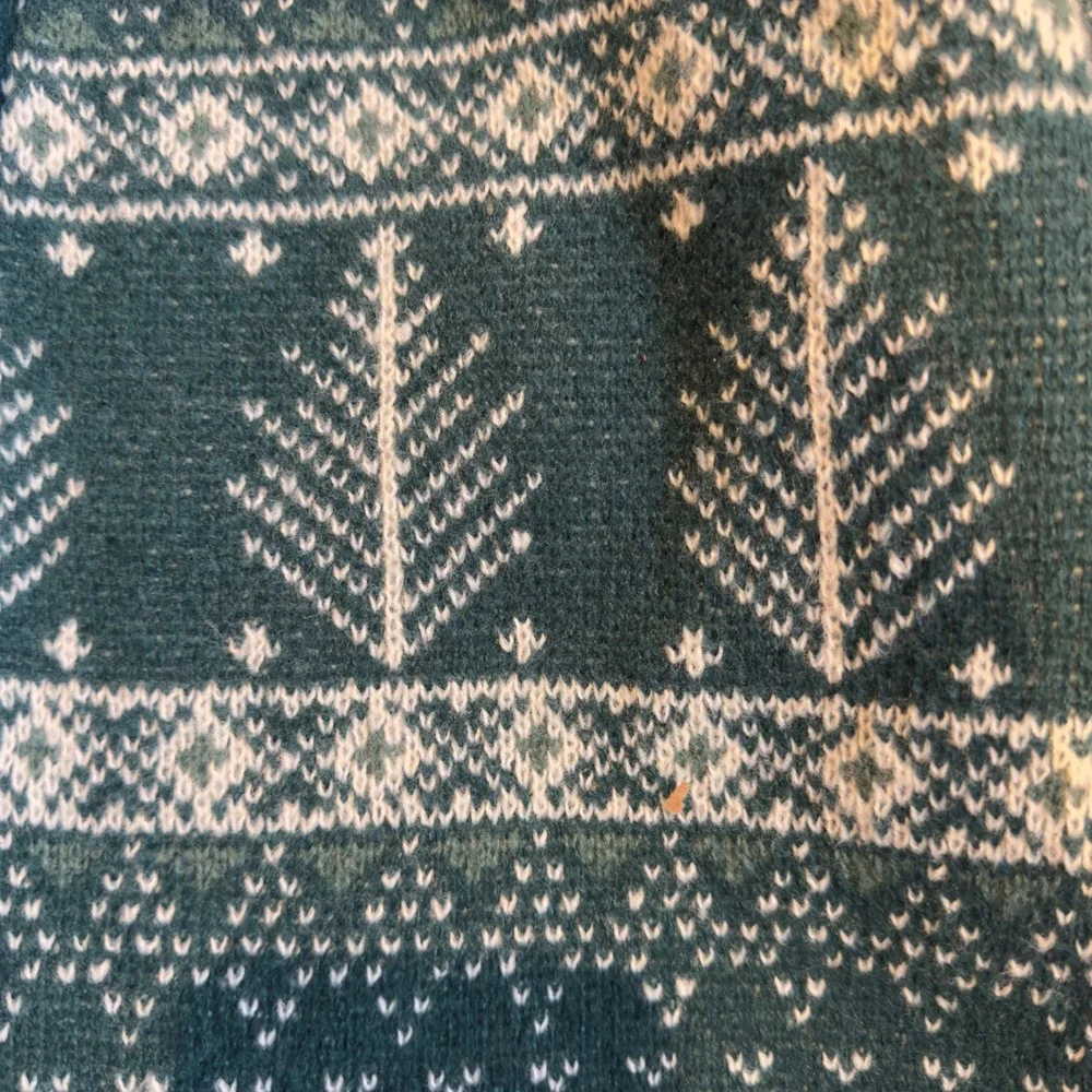 Grace + Karma Holiday Fair Isle Cardigan Green Pine Tree Sweater Womens XS/S NWT - Picture 2 of 8